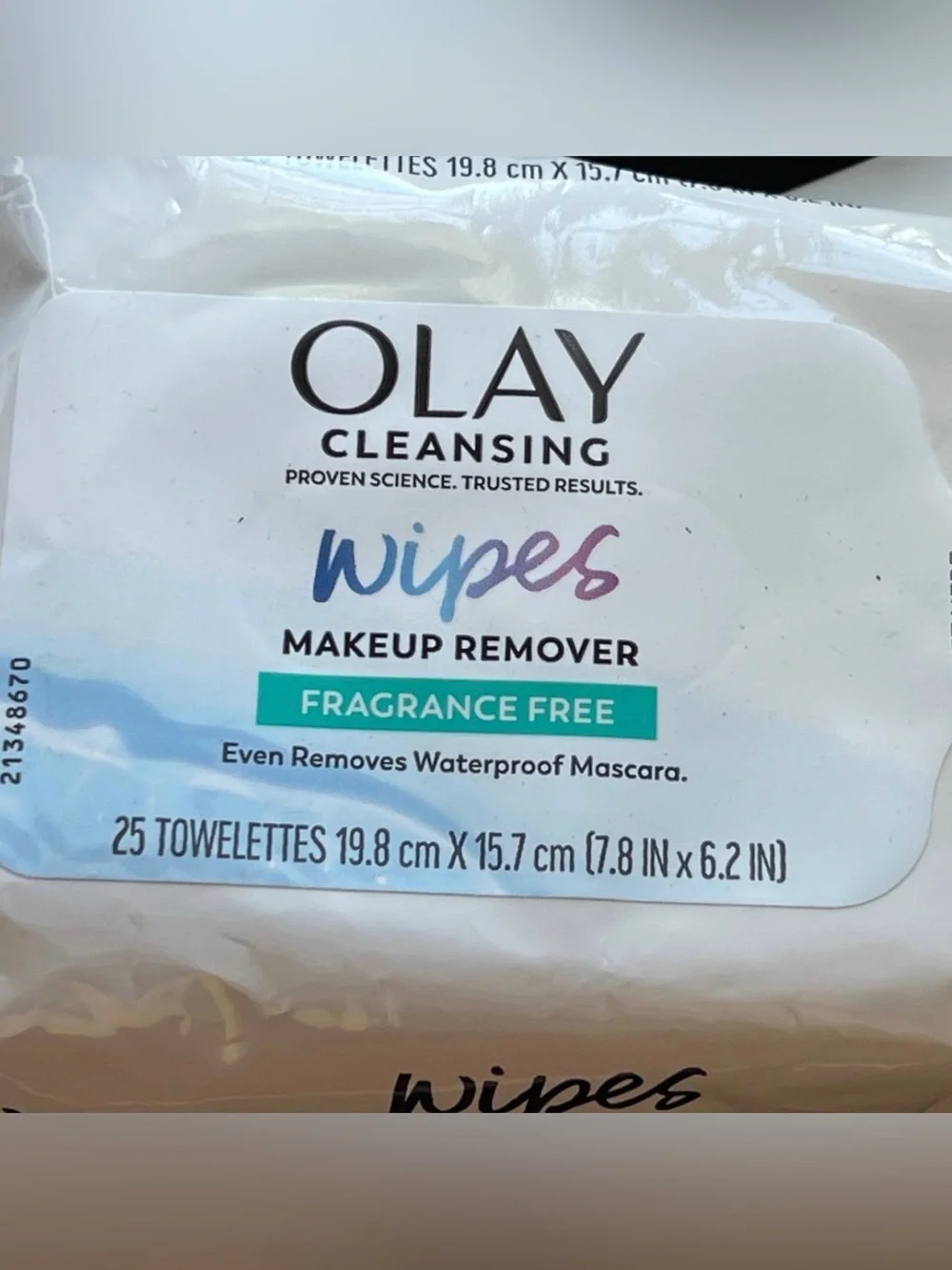 Olay Fragrance Free Makeup Removing Facial Wipes Non Greasy Formula x 3 Packs